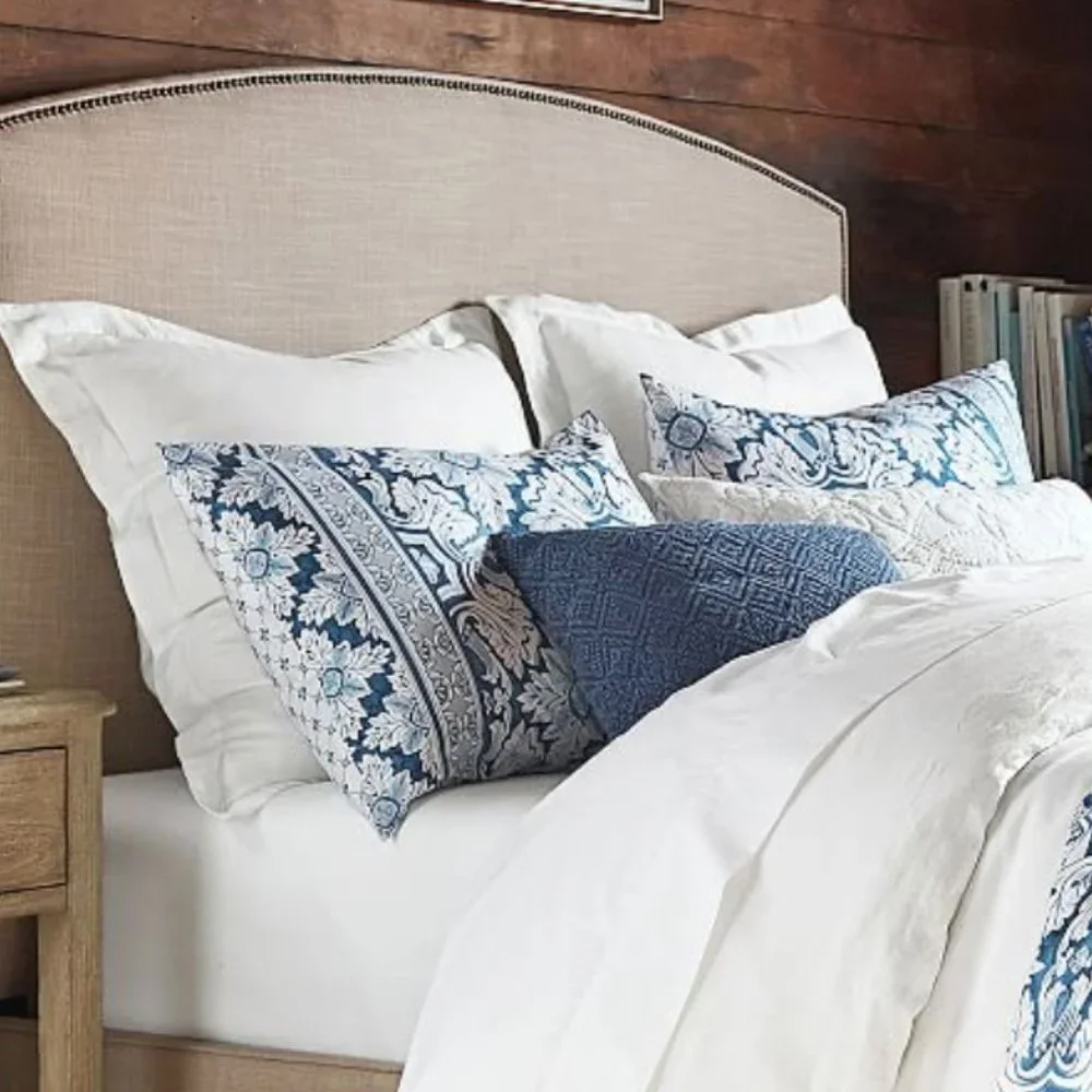 NEW Pottery Barn Marcel Cotton Standard Sham with Tile Print SINGLE